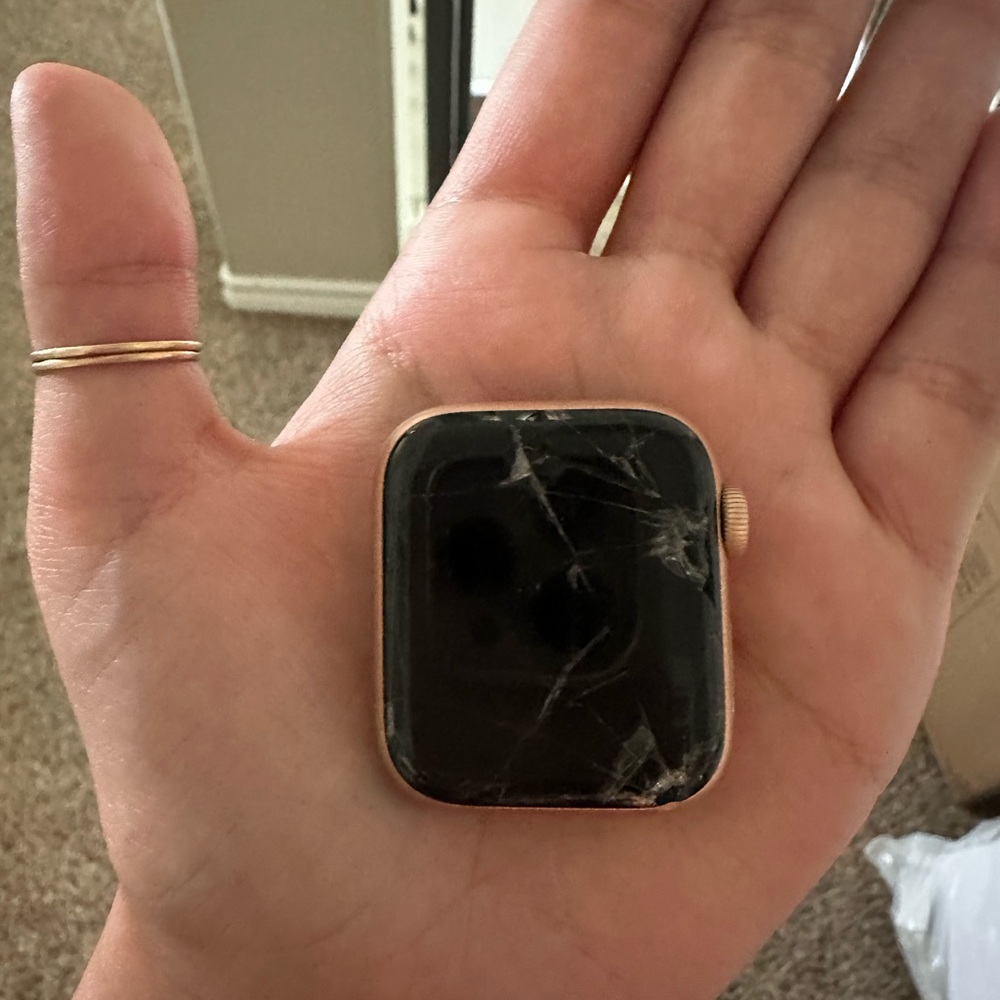 Black and Gold Smartwatch Face